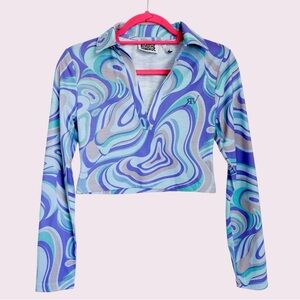 Reclaimed Vintage trippy cropped long sleeve